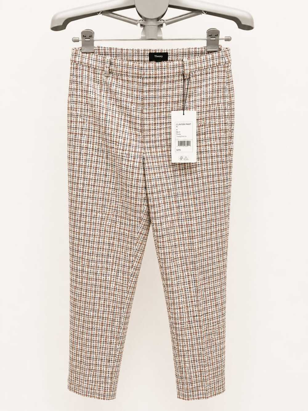 Theory Checked Trousers - Size 4